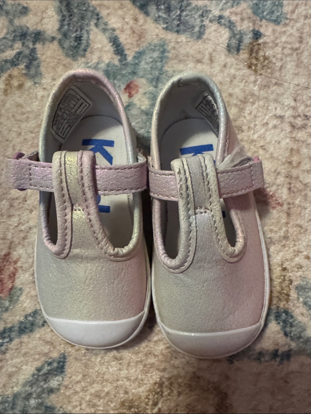 Kids Mary Jane Canvas Shoes in Light Pink - Keds size 4